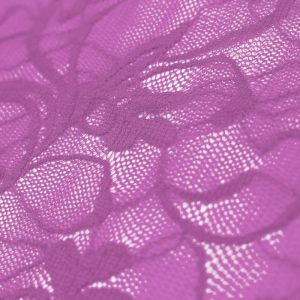 www.houseofadorn.com - Mesh Polyester Stretch Fabric W150cm - Stretch Lace Floral Swirl (Price per 1m) - Lilac
