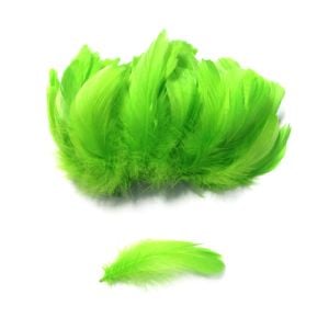 www.houseofadorn.com - Feather Goose Nagoire Strung (Price per 10cm) - Lime Green