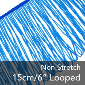 www.houseofadorn.com - Braid Trim - Non-Stretch Sash Tassels Looped Chainette Fringe Style 11900 - 15cm / 6" (Price per 1m)