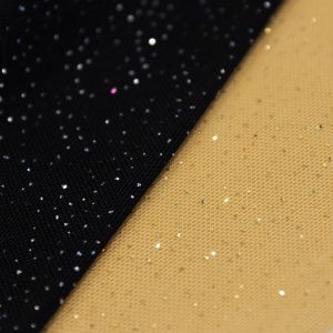 www.houseofadorn.com - Mesh Polyester 4 Way Stretch Fabric W150cm - Extra Fine Net with Cosmic Glitter (Price per 1m)