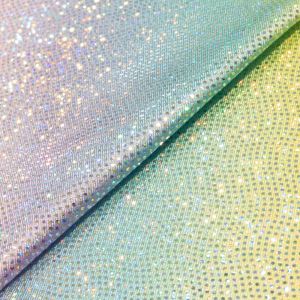 www.houseofadorn.com - Spandex Nylon Lycra 4 Way Stretch Fabric W150cm/200gm - Pastel Rainbow Holographic (Price per 1m)