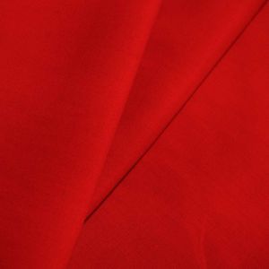 www.houseofadorn.com - Poplin Cotton Polyester Blend Fabric 145cm - Plain Colours (Price per 1m) - Scarlet