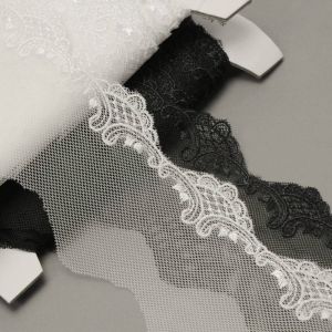 www.houseofadorn.com - Lace Galloon Trim with Embroidered Edging 7cm Style 11526 (Price per 1m)