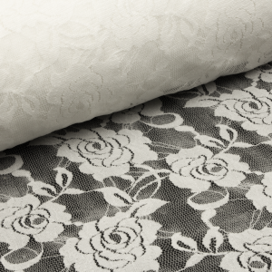 www.houseofadorn.com - Mesh Polyester 4 Way Stretch Fabric W150cm - Rose Raschel Lace Style 12797 (Price per 1m)