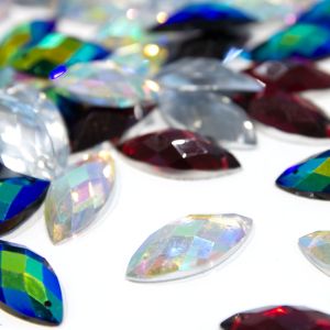www.houseofadorn.com - Resin Rhinestones - Horse Eye / Marquise Flat Back Sew-On Crystals (Price per pack)