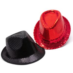 www.houseofadorn.com - Quality Costume Hats - Sequin Fedora/Trilby Style Hat