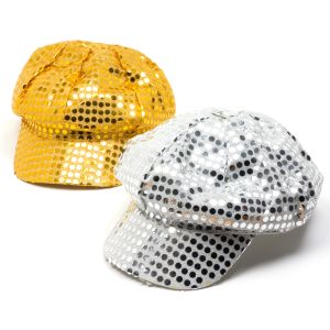 www.houseofadorn.com - Quality Costume Hats - Sequin Baker Boy Style Cap/Hat