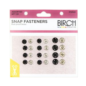 www.houseofadorn.com - Snap Fasteners / Press Studs with Rust Proof Brass (Pack of 24)