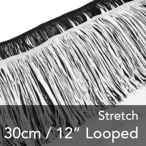 www.houseofadorn.com - Braid Trim - Stretch Sash Tassels Looped Chainette Fringe Style 11903 - 30cm / 12" (Price per 1m)
