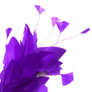 www.houseofadorn.com - Feather Goose &amp; Stripped Coque Mount - Purple