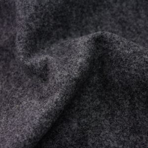 www.houseofadorn.com - Felt Flat Fabric - DHG Italian Thermoformable Wool Felt (Price per 1m) - Charcoal Marle (Antracite Mel)