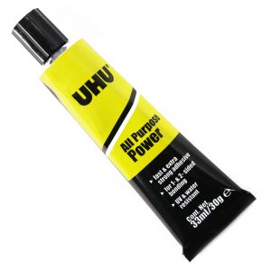www.houseofadorn.com - Glue UHU - Power All Purpose Quick-Dry Adhesive for Leather & Heavier Materials (33ml) - Clear