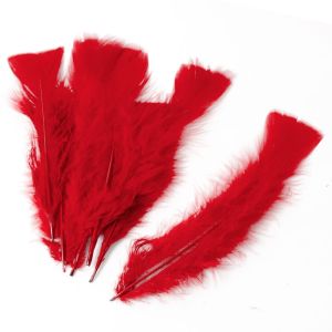 www.houseofadorn.com - Feather Turkey Flats Loose Craft Pack of 10g - Red