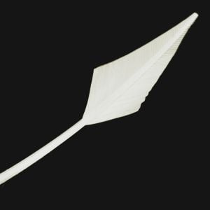 www.houseofadorn.com - Feather Turkey Arrowhead - White