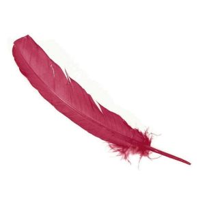 www.houseofadorn.com - Feather Turkey Full Quill (Pack of 3) - Wine