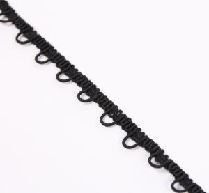 www.houseofadorn.com - Braid Trim - 12mm wide w Elastic Loops for Buttons/Pins/Clips Style 12417 (Price per 1m)