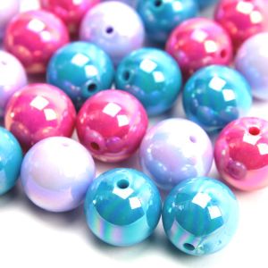 www.houseofadorn.com - Round Beads - AB Coloured Pearls (Pack of 24)