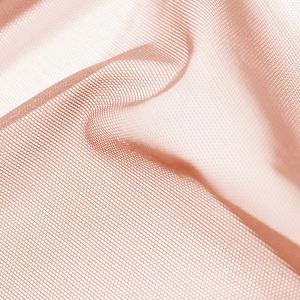 www.houseofadorn.com - Italian Mesh Polyester 4 Way Stretch Fabric W150cm - Extra Fine Alicante Net Plain (Price per 1m) - Dusty Pink