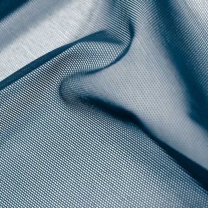 www.houseofadorn.com - Italian Mesh Polyester 4 Way Stretch Fabric W150cm - Extra Fine Alicante Net Plain (Price per 1m) - Light Navy Blue