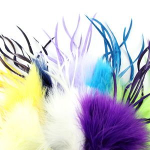 www.houseofadorn.com - Feather Marabou with Spiky Biot Tuft Bunch
