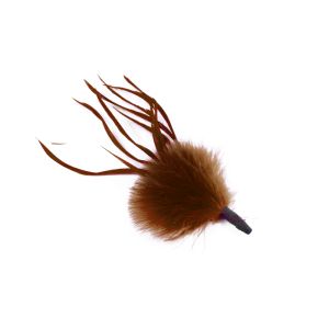 www.houseofadorn.com - Feather Spiky Biot with Tuft - Brown