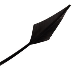 www.houseofadorn.com - Feather Turkey Arrowhead - Black