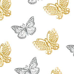 www.houseofadorn.com - Metal Embellishments - Filigree Ornamental Butterfly (Pack of 3)