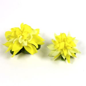 www.houseofadorn.com - Flower Budding Chrysanthemums 6/8cm Style 7672 (Price per pair) - Yellows