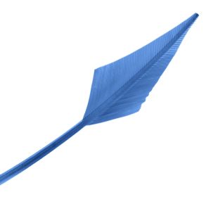 www.houseofadorn.com - Feather Turkey Arrowhead - Cobalt Blue