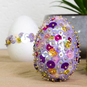 www.houseofadorn.com - Sequin & Glitter Easter Eggs DIY KIt