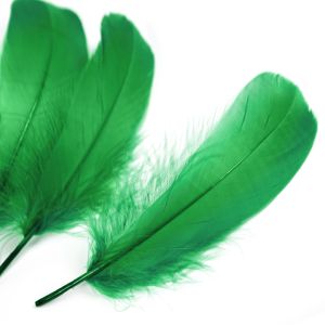 www.houseofadorn.com - Feather Goose Nagoire Hand Selected Loose (Pack of 24) - Emerald Green