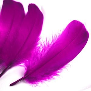www.houseofadorn.com - Feather Goose Nagoire Hand Selected Loose (Pack of 24) - Violet Purple