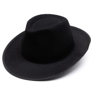 www.houseofadorn.com - Quality Costume Hats - Fedora Style Hat - Black PermaFelt