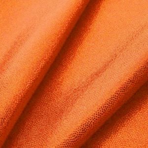 www.houseofadorn.com - Spandex Nylon Lycra 4 Way Stretch Fabric W150cm/190gm - Fog/Mist/Mystique Foil Finish (Price per 1m) - Orange (Limited)