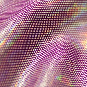 www.houseofadorn.com - Spandex Nylon Lycra 4 Way Stretch Fabric W150cm - Galaxy Hologram Foil Finish (Price per 1m) - Violet