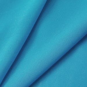 www.houseofadorn.com - Chiffon Polyester Fabric W112cm - Plain (Price per 1m) - Turquoise Blue