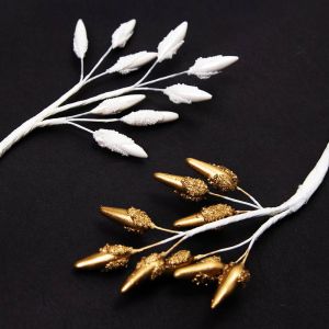www.houseofadorn.com - Flower Stamen - Large Frosted Pearl Lily Spray