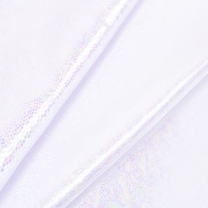 www.houseofadorn.com - Spandex Nylon Lycra 4 Way Stretch Fabric W150cm/190gm - Fog/Mist/Mystique Pearl Finish (Price per 1m) - White