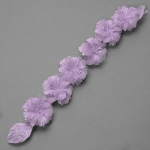 www.houseofadorn.com - Flower Azalea on Wire Vine - Lilac