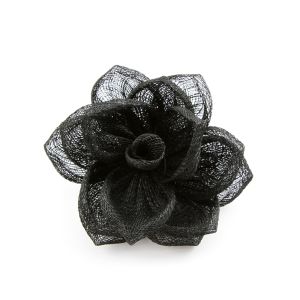 www.houseofadorn.com - Flower Sinamay Lotus - Black