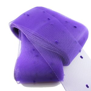 www.houseofadorn.com - Crinoline 6" / 15cm Spot (Price per 1m) - Purple