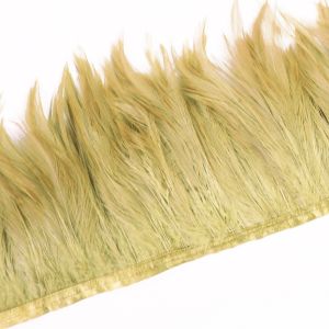 www.houseofadorn.com - Feather Full Hackle on Fringe (Price per 10cm) - Champagne Gold