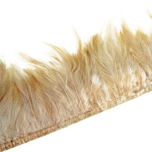 www.houseofadorn.com - Feather Full Hackle on Fringe (Price per 10cm) - Taupe