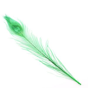 www.houseofadorn.com - Feather Peacock Eye (20-30cm) - Dyed Colours (Pack of 3) - Emerald Green