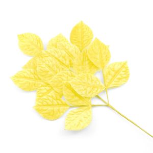 www.houseofadorn.com - Leaves & Branch - Velvet (18 leaves) - Yellow