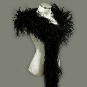 www.houseofadorn.com - Feather Ostrich &amp;amp; Marabou Boa (3 Ply - 2 yards / 1.8m) - Black