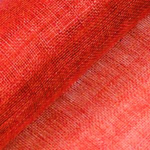 www.houseofadorn.com - Sinamay Straw Fabric - Standard Weave 36"/91cm (Price per 1m) - Scarlet Red