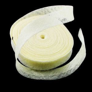 www.houseofadorn.com - Sinamay Bias Binding/Ribbon 3cm (Price per 1.5m) - Ivory