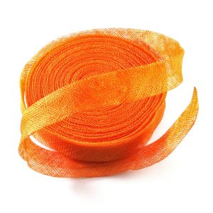 www.houseofadorn.com - Sinamay Bias Binding/Ribbon 3cm (Price per 1.5m) - Orange