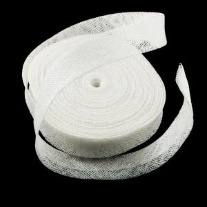 www.houseofadorn.com - Sinamay Bias Binding/Ribbon 3cm (Price per 1.5m) - White
